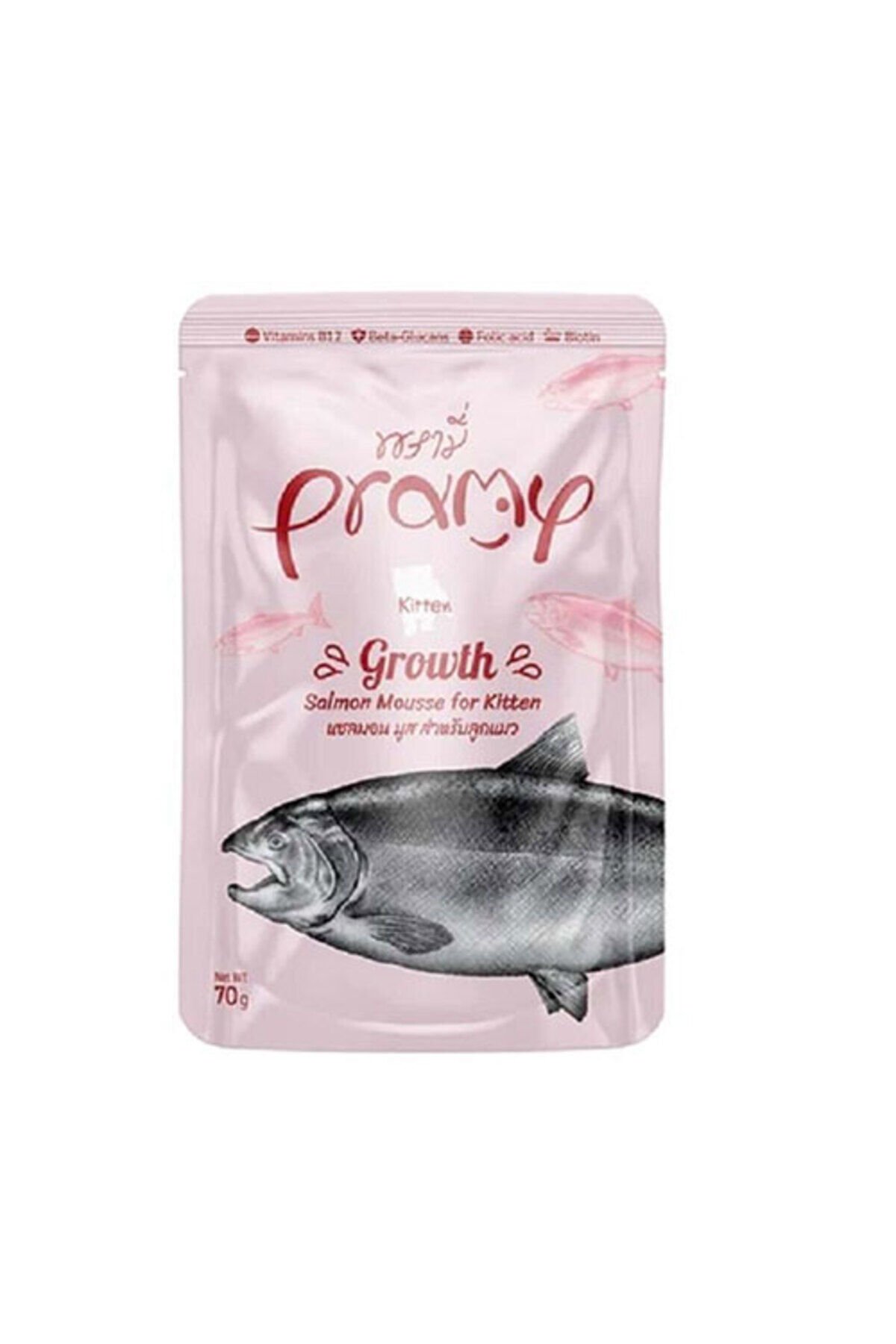 Growth Somonlu Mousse Yavru Kedi Konservesi 70 Gr