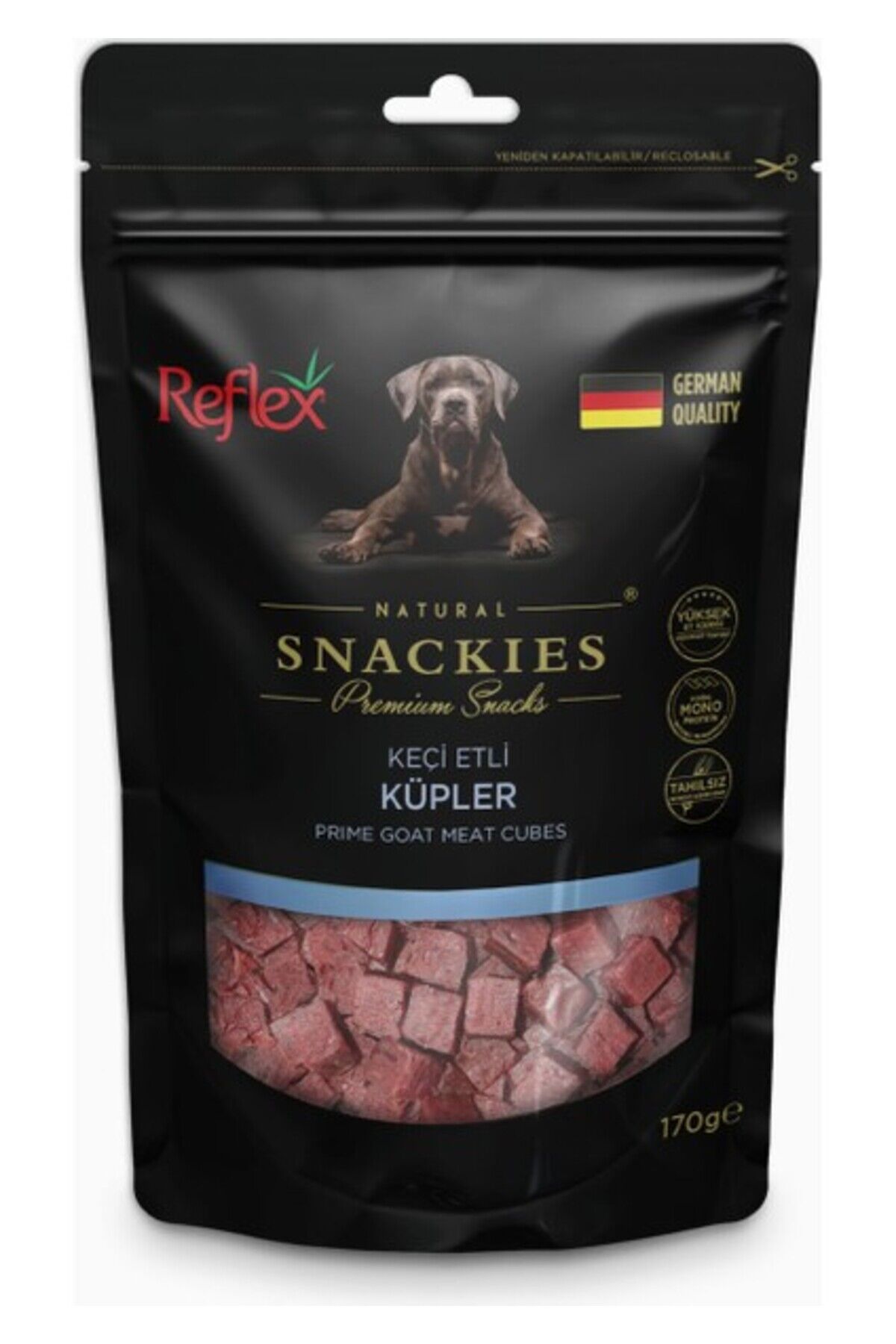 Snackies Keçi Etli Küpler 170 gr