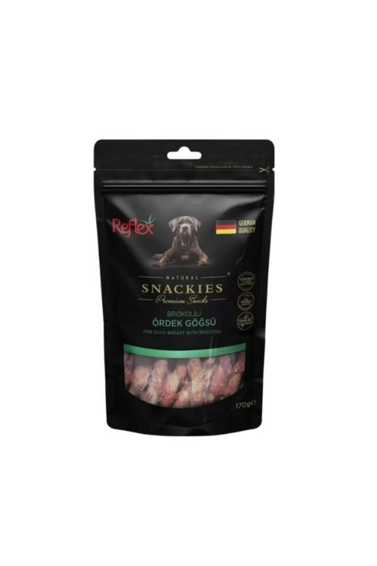 Snackies Natural Brokolili Ördek Göğsü Tahılsız Köpek Ödül Maması 170 Gr