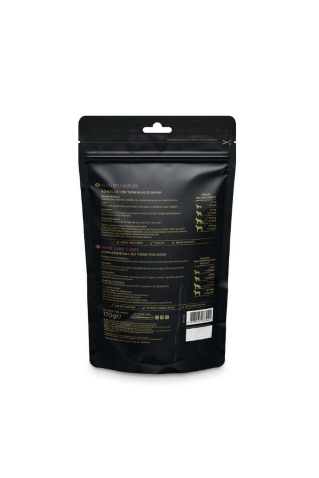 Snackies Natural Kuzu Etli Küp Tahılsız Köpek Ödül Maması 170 Gr