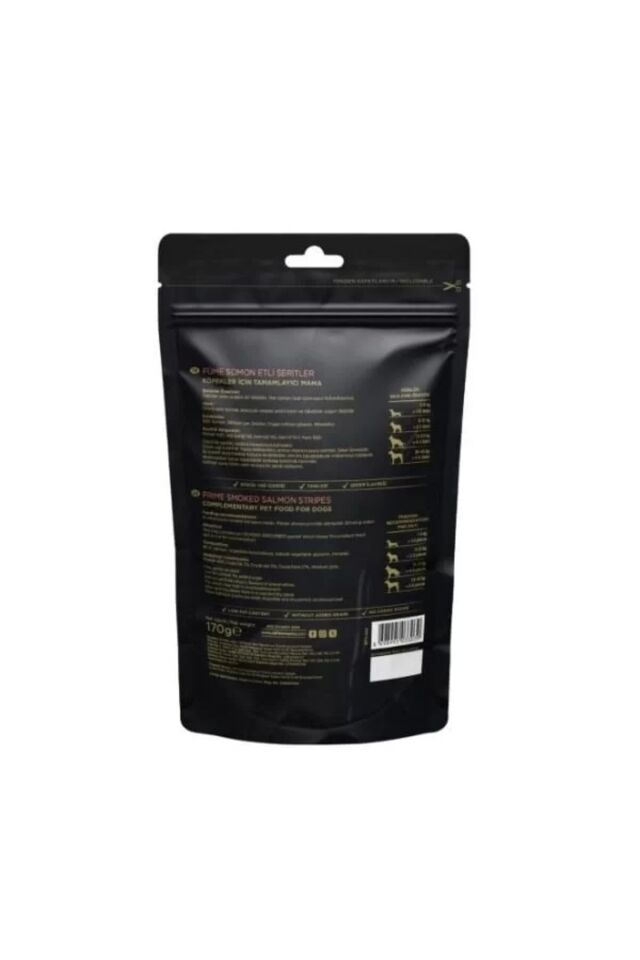 Snackies Natural Füme Somon Etli Şerit Köpek Ödül Maması 170 Gr