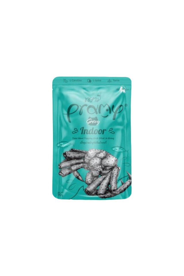 Indoor Sos İçinde Yengeçli ve Ton Balıklı Yetişkin Kedi Konservesi 70 Gr