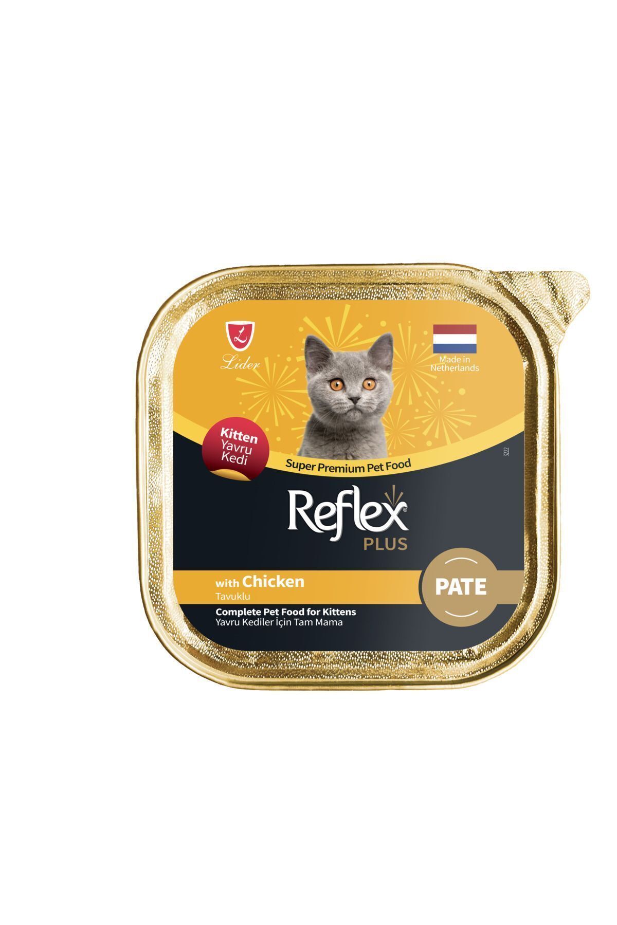 Plus Alu Tray 85 gr Tavuklu Kıyılmış Pate Yavru Kedi Yaş Mama