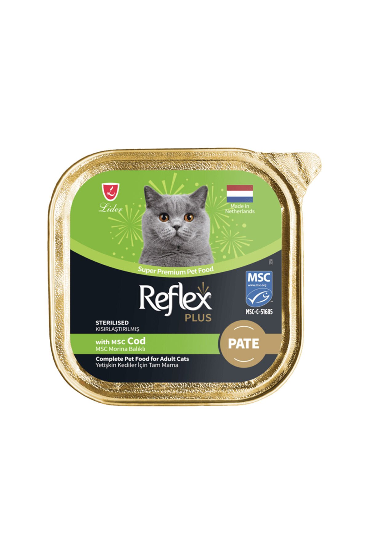 Plus Ezme Morina Balıklı Kısırlaştırılmış Kedi Yaş Maması 85gr