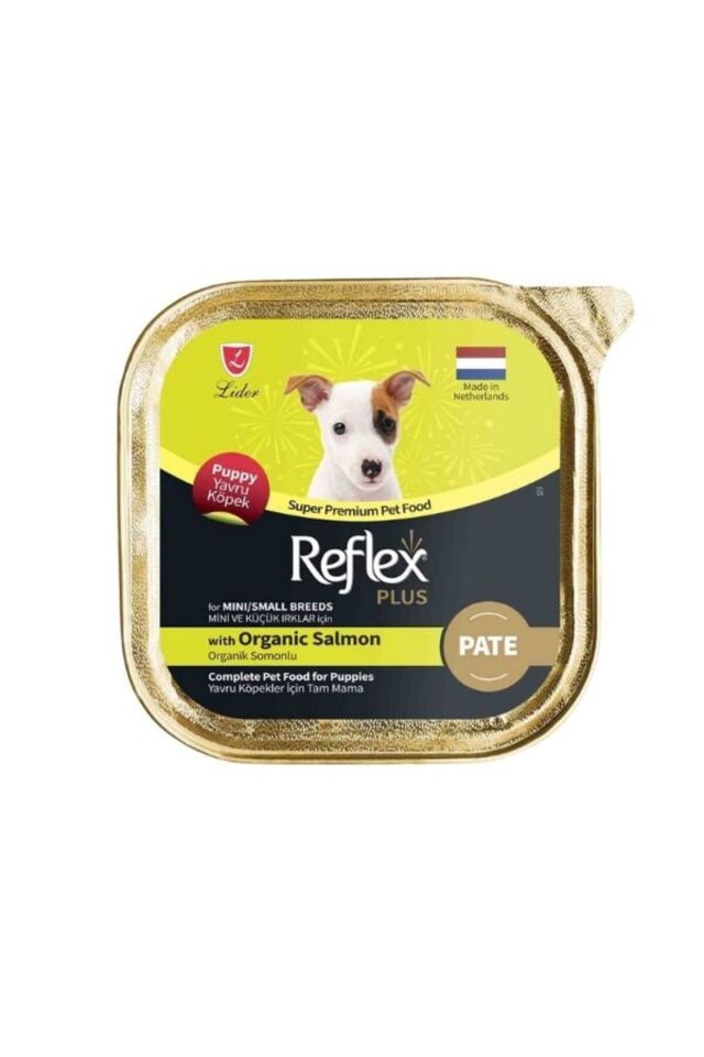 Plus Puppy Pate Organik Somonlu Küçük Irk Yavru Konserve Köpek Maması 85 Gr