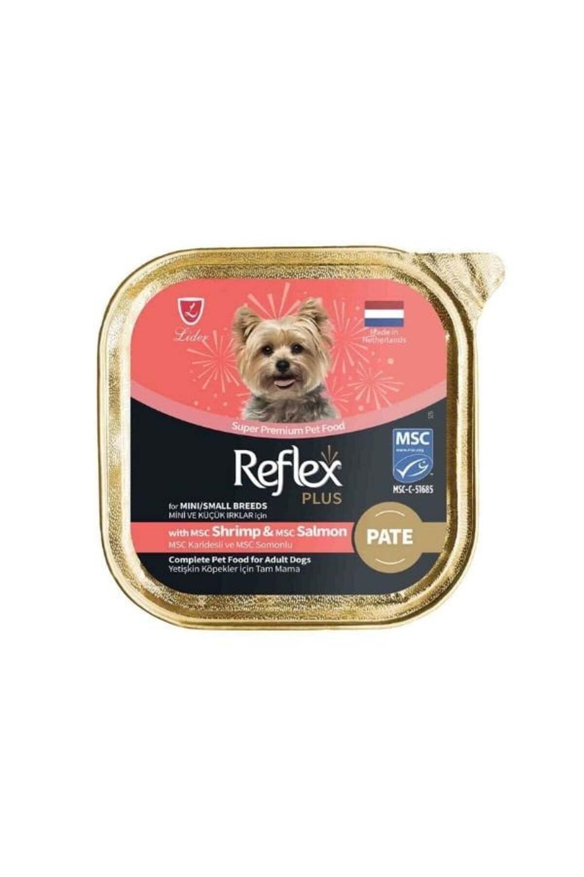 Plus Pate Karidesli ve Somonlu Küçük Irk Yetişkin Konserve Köpek Maması 85 Gr