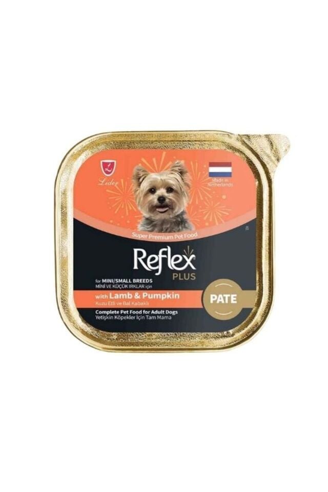 Plus Pate Kuzu Etli ve Bal Kabaklı Küçük Irk Yetişkin Konserve Köpek Maması 85 Gr