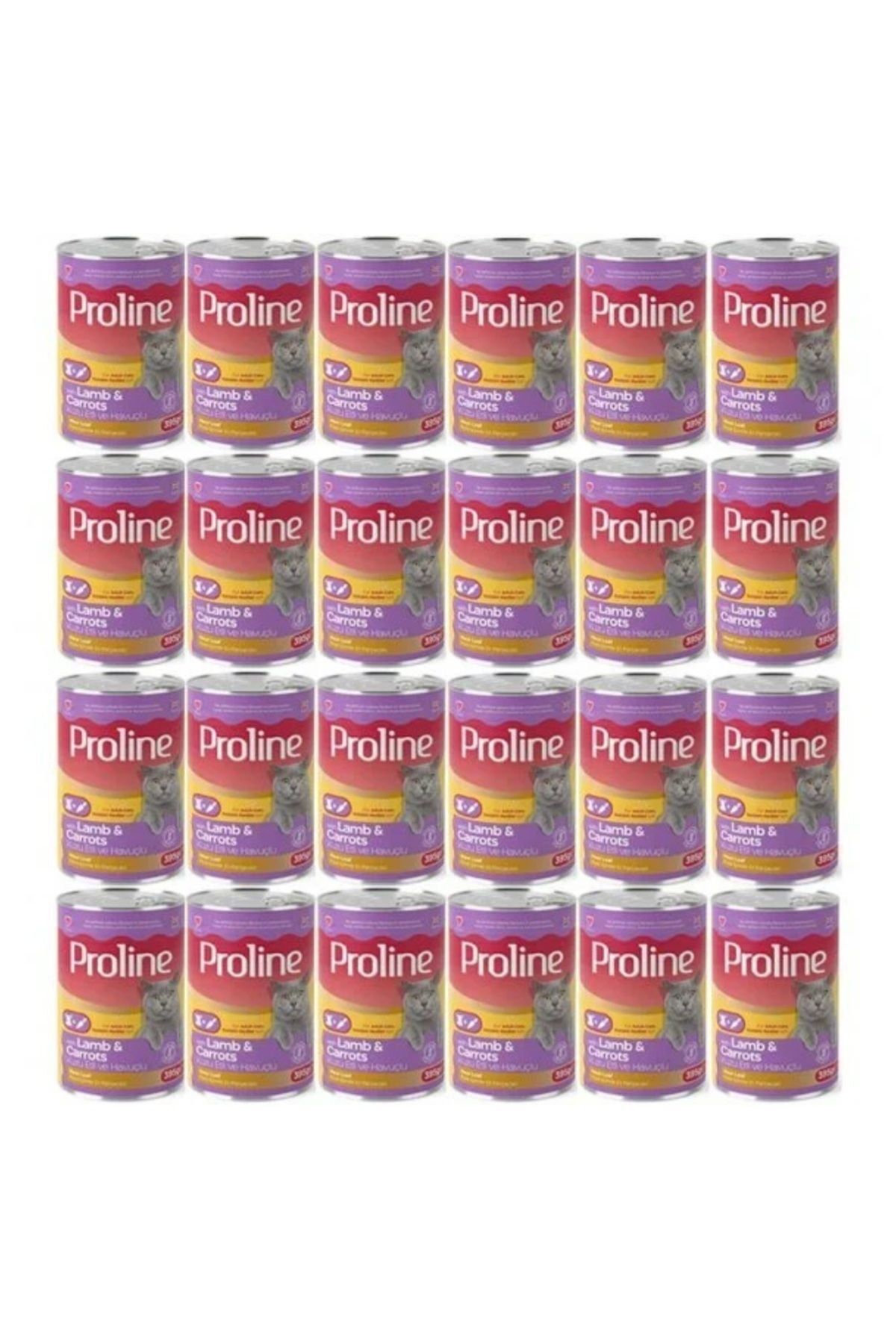 (Gölge Av) Kuzu Etli ve Havuçlu Pate Et Parçalı Yetişkin Kedi Konservesi 24 x 395 gr Yaş Mama