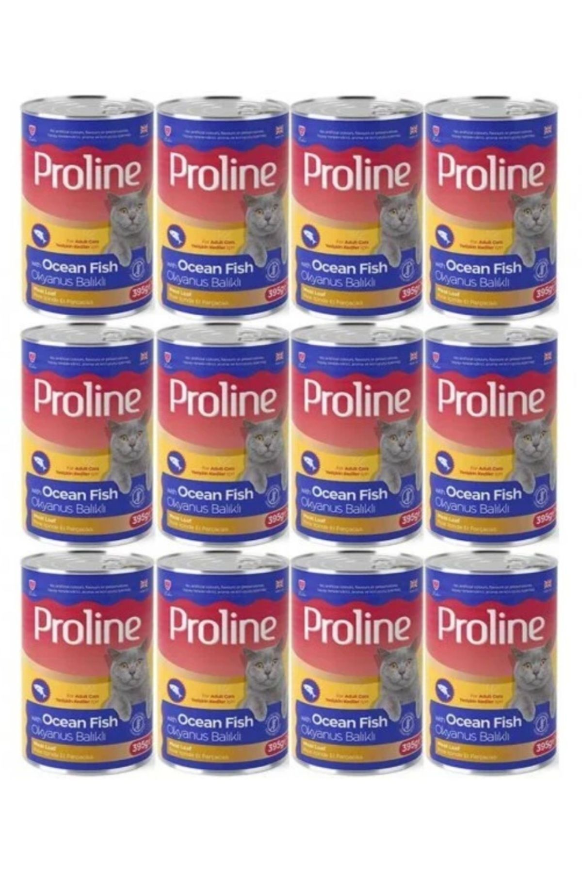 Gölge Av Okyanus Balıklı Yetişkin Kedi Konservesi 12 x 395 gr Yaş Mama