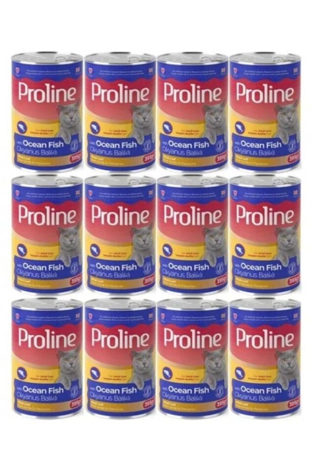 Gölge Av Okyanus Balıklı Yetişkin Kedi Konservesi 12 x 395 gr Yaş Mama