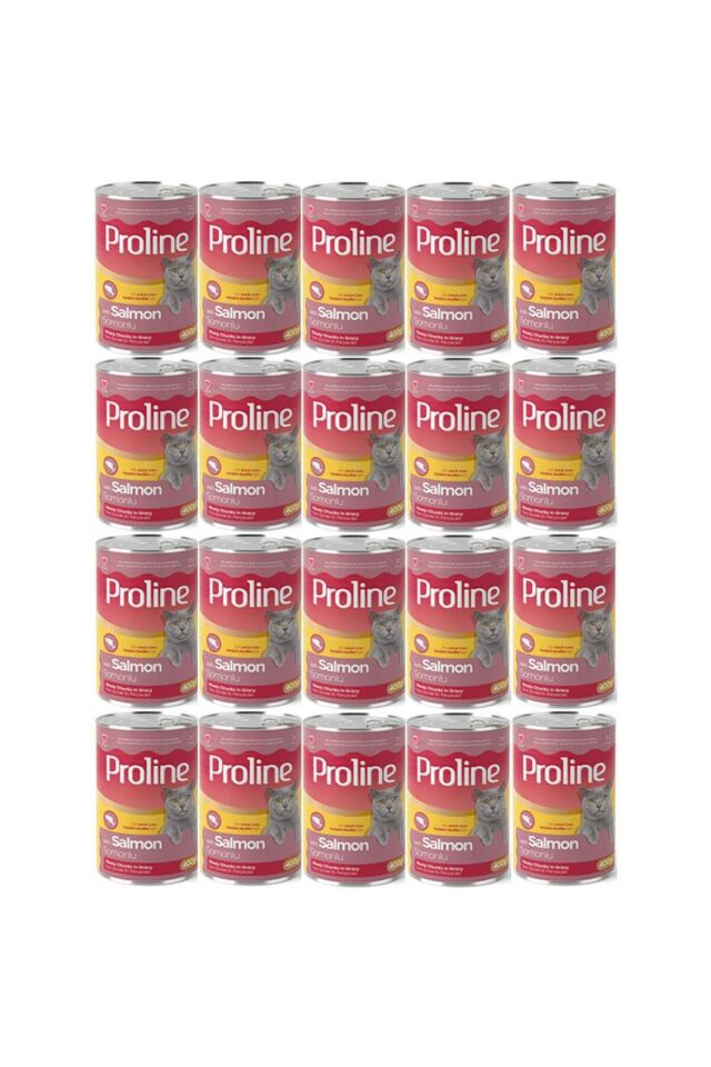 Proline Somonlu Yetişkin Kedi Konservesi 400 Gr*20 Adet