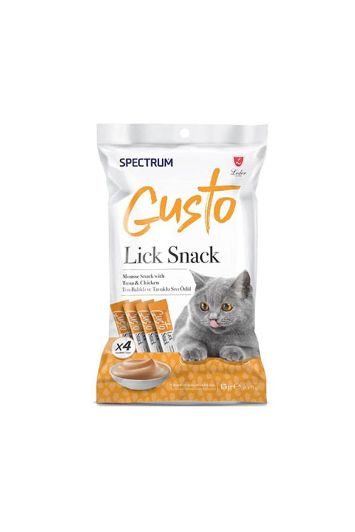 Gusto Ton Balıklı ve Tavuklu Sıvı Kedi Ödül Maması 4x15 Gr