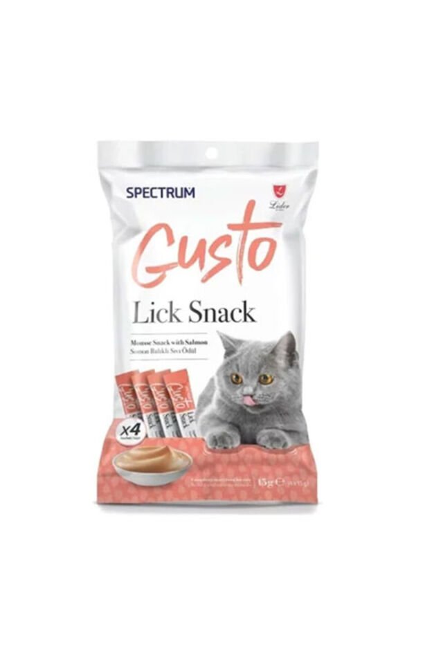 Gusto Somon Balıklı Sıvı Kedi Ödül Maması 4x15 Gr