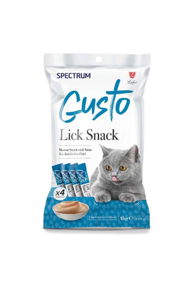 Gusto Ton Balıklı Sıvı Kedi Ödül Maması 4x15 Gr