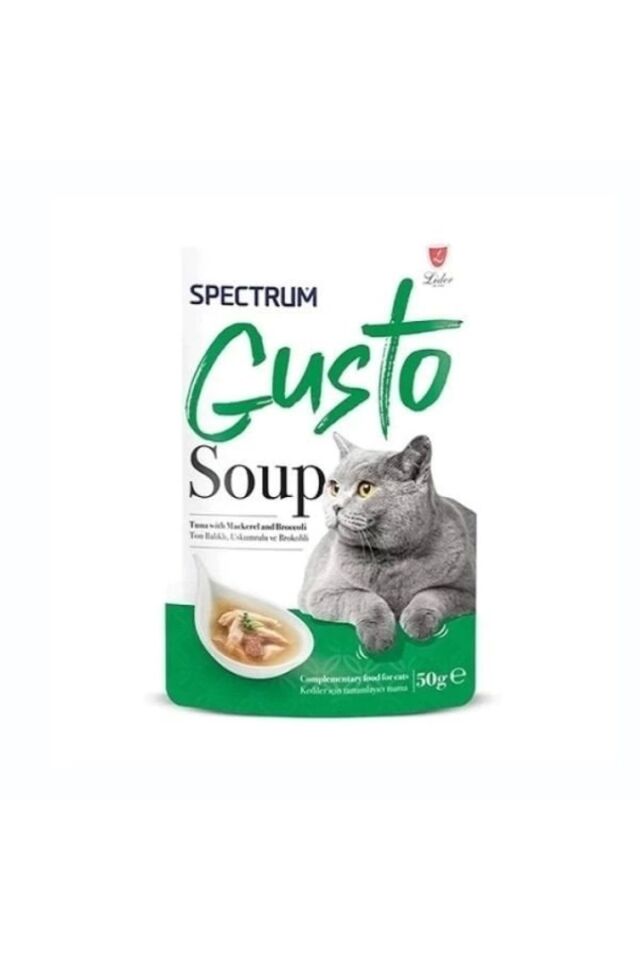 Uskumrulu,Ton balıklı ve Brokolili Kedi çorbası