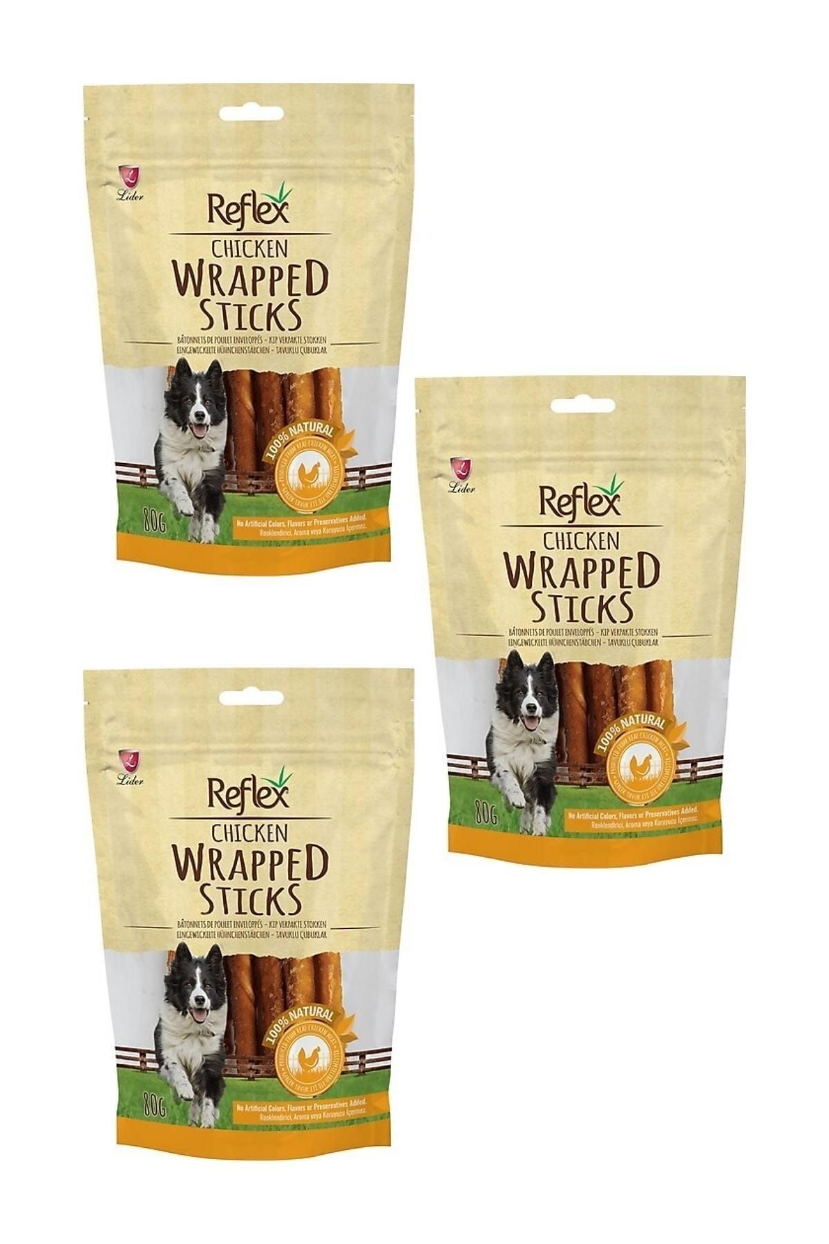 Chicken Wrapped Sticks Tavuklu Çubuklar Köpek Ödül Maması 80g (3 Adet)