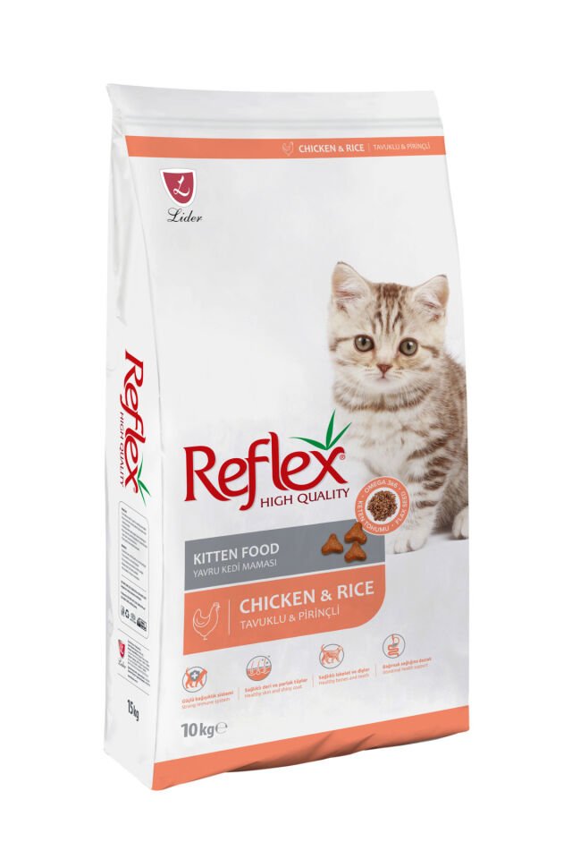 Reflex Tavuklu ve Pirinçli Yavru Kedi Maması 10 kg