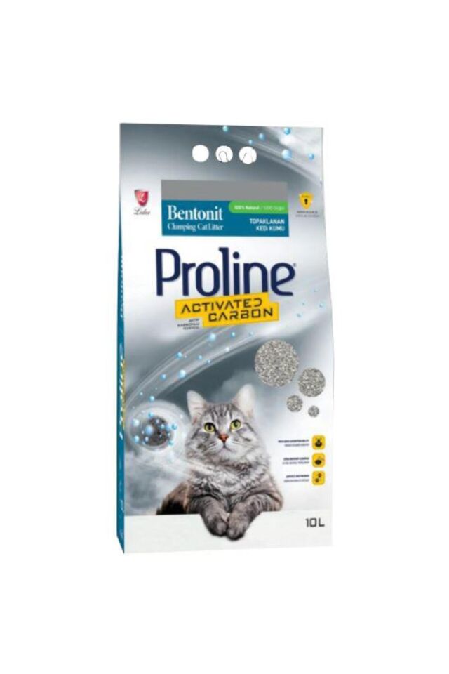 Pro Line Aktif Karbon Kedi Kumu 10 Lt