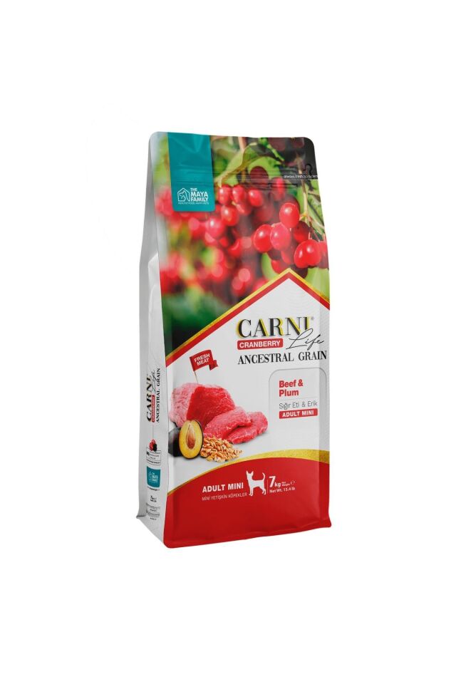 Carni Dog Adult Mini Sıgır/erikli Köpek Maması 7 Kg