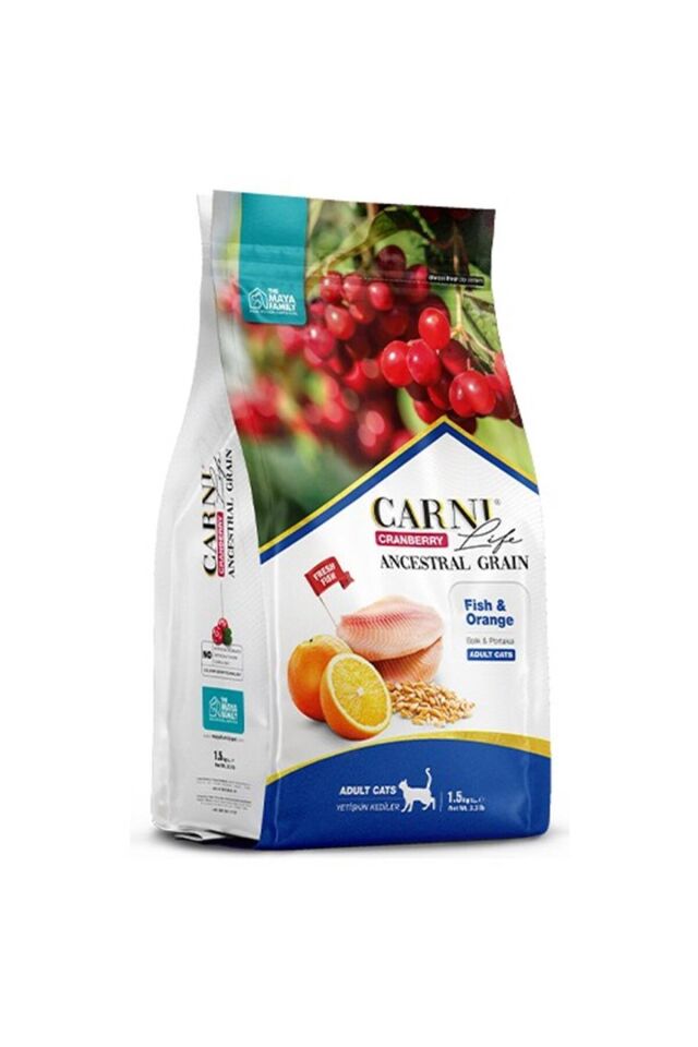 Carni Cat Adult Balık Portakal Kedi Maması 10 Kg