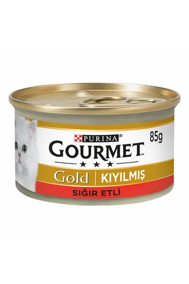 Gourmet Gold Kıyılmış Sığır Etli Yetişkin Kedi Konservesi 85 gr