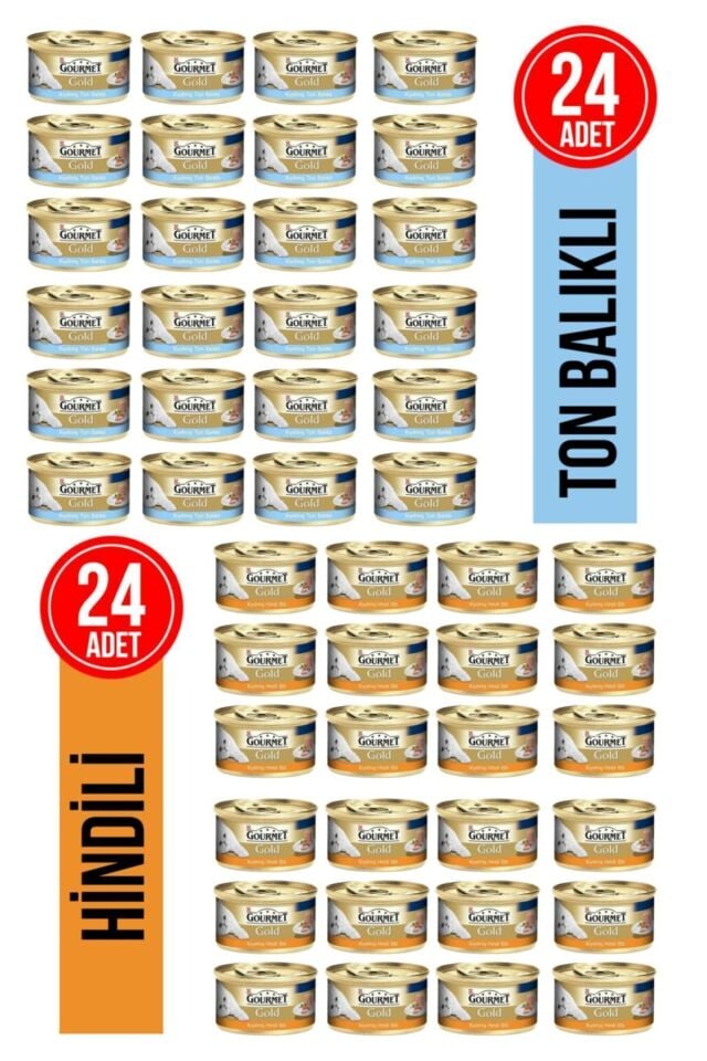 Ton Balıklı - Hindili Kedi Konserve 24 - 24 Adet