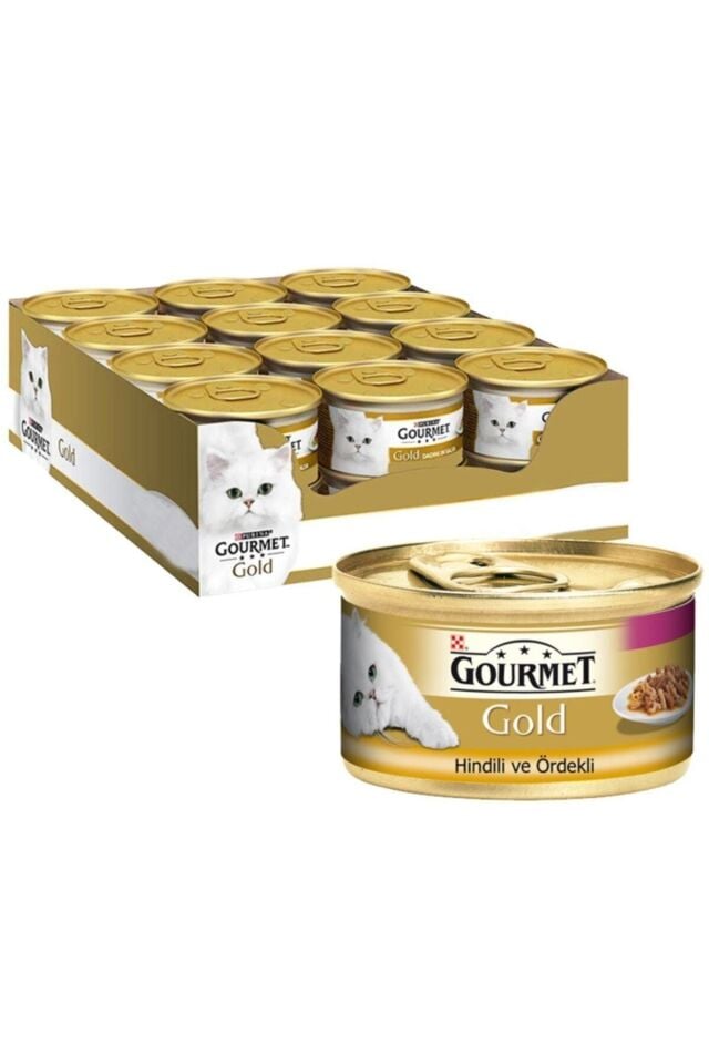 Gold Hindi Etli Ve Ördekli Kedi Konserve Maması 85 gr X 12 Adet