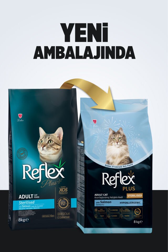 Plus Hipoalerjenik Kısırlaştırılmış/Sterilised Somonlu Yetişkin Kedi Maması 8 kg