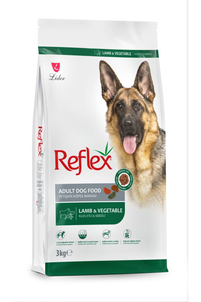 Kuzu Etli ve Sebzeli Yetişkin Köpek Maması 3 kg