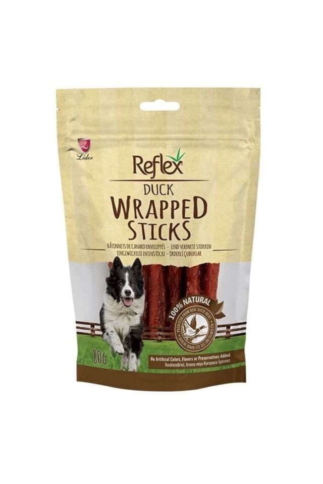 Wrapped Sticks Ördekli Köpek Ödül Çubukları 80 Gr