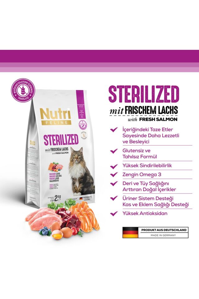 Nutri Sterilised  Kedi Maması 2 Kg