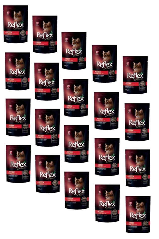 Plus Pouch Kitten Kuzu Etli Soslu Yavru Kedi Yaş Mama (20 Adet)