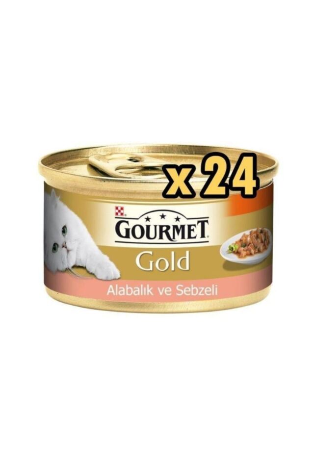 Parça Etli Soslu Alabalık Ve Sebzeli Kedi Konservesi 85 Gr (24 Adet)