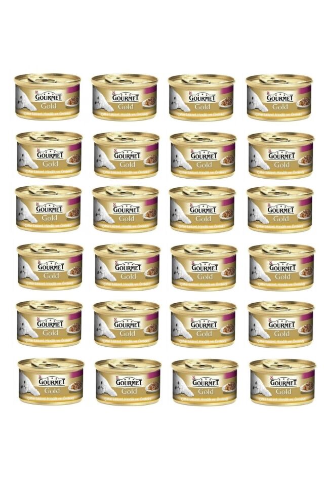 Gourmet Gold Çifte Lezzet Hindi Ve Ördek Kedi Konservesi 85 Gr. X 24 Adet