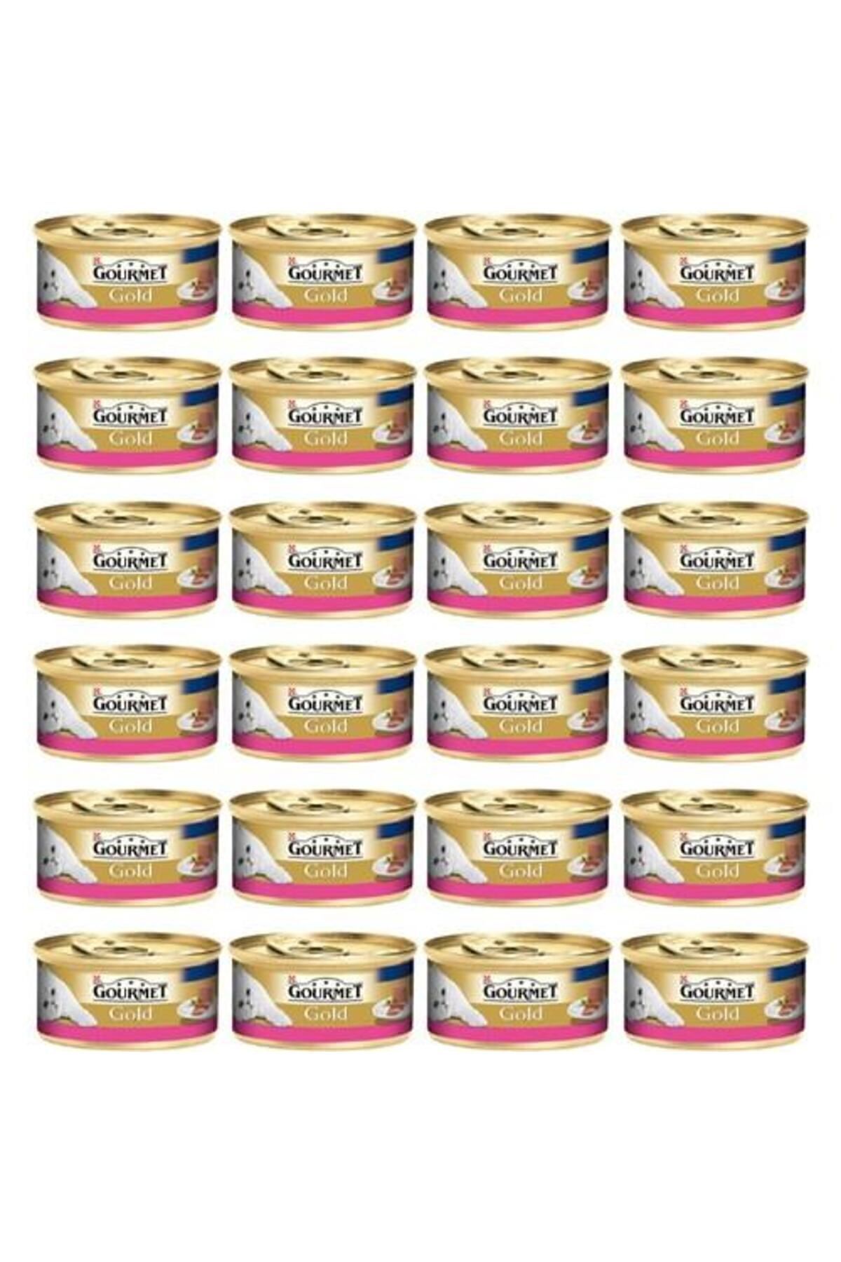 Purina Gold Kıyılmış Sığır Etli Konserve Yetişkin Kedi Maması 24 x 85 G