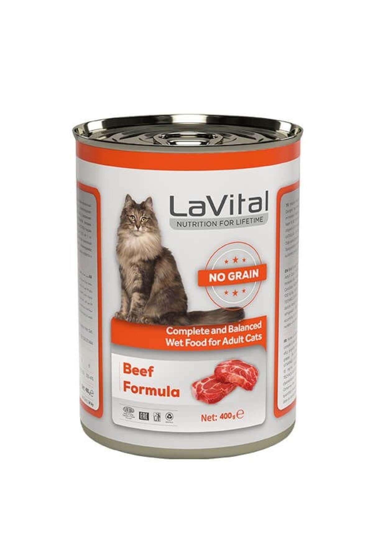 Lavital Adult Tahılsız Biftekli Yetişkin Konserve Kedi Maması 400 Gr