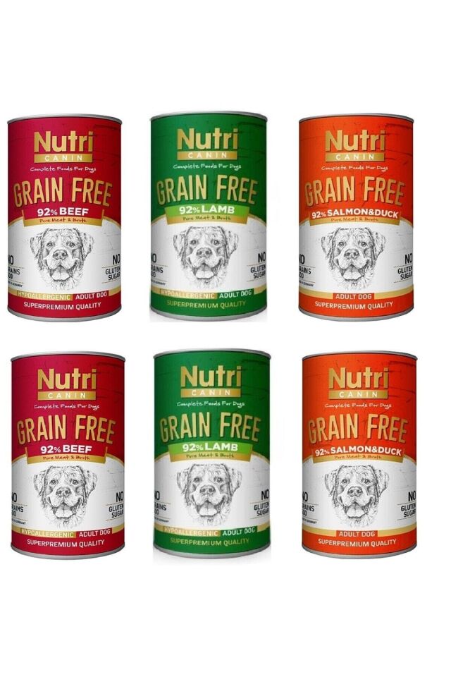 Nutri Tahılsız  Karma Köpek Konserve 400 Gr. X 6 Adet
