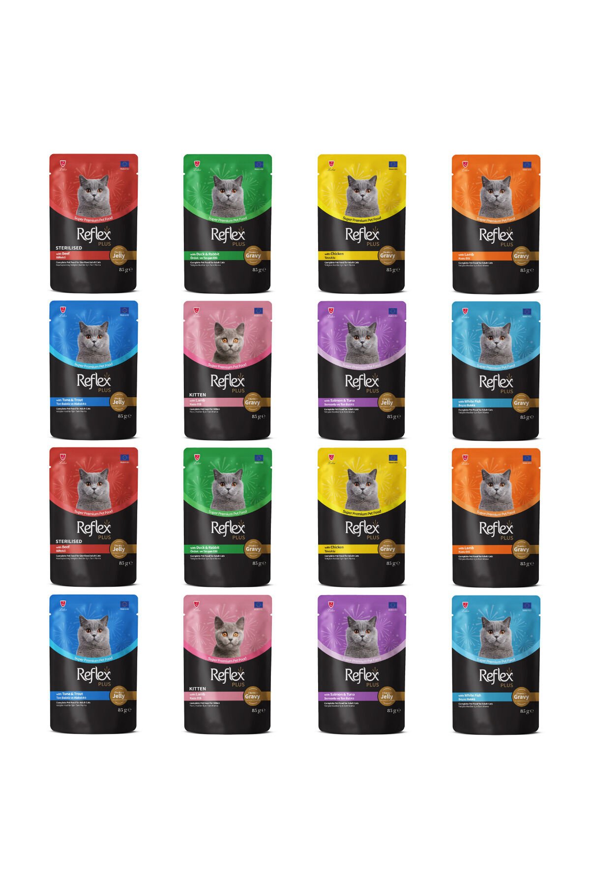 Plus Karışık Pouch Kedi Maması 85 Gr X 16 Adet