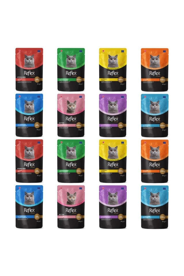 Plus Karışık Pouch Kedi Maması 85 Gr X 16 Adet