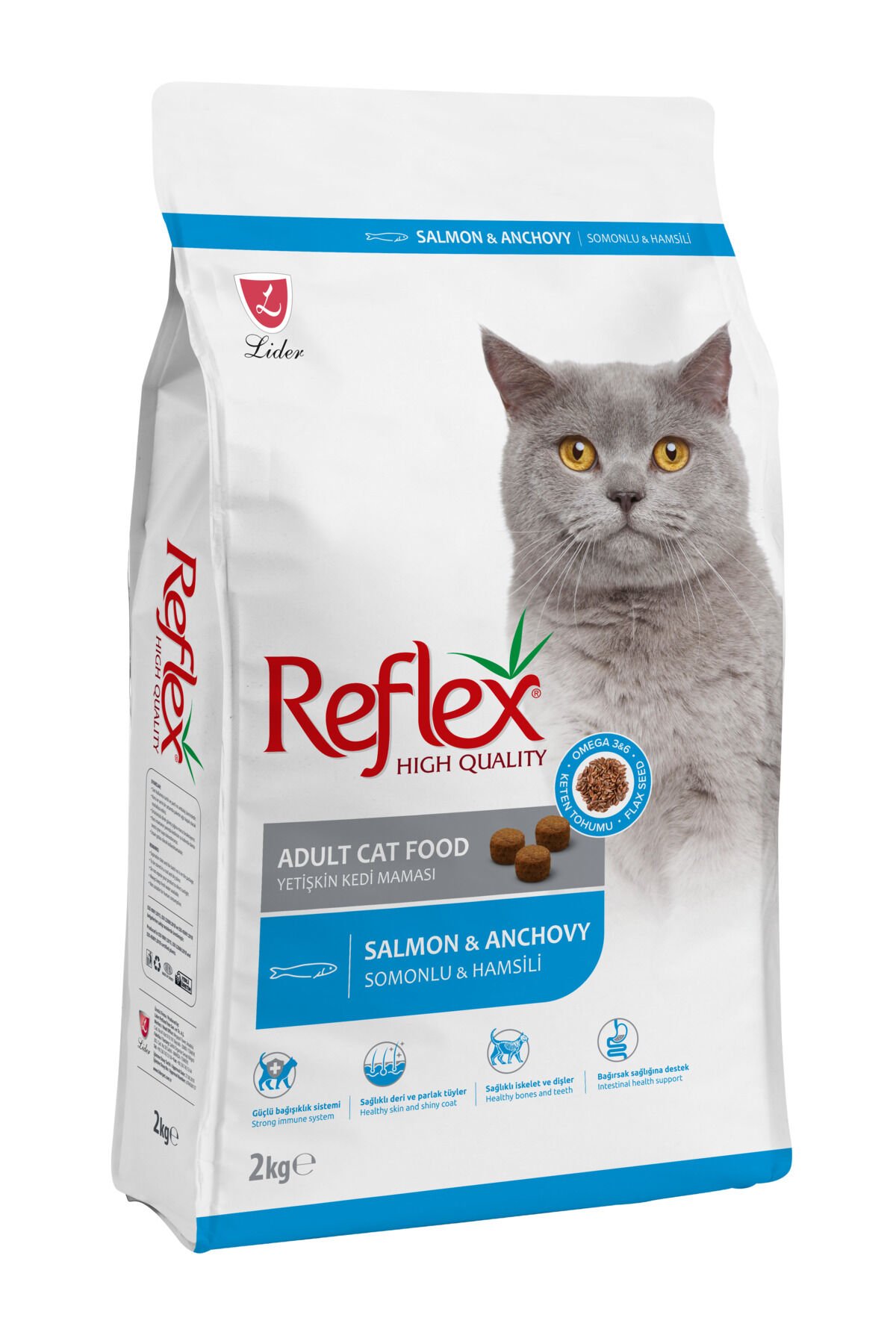 Somonlu ve Hamsili Yetişkin Kedi Maması 2 kg