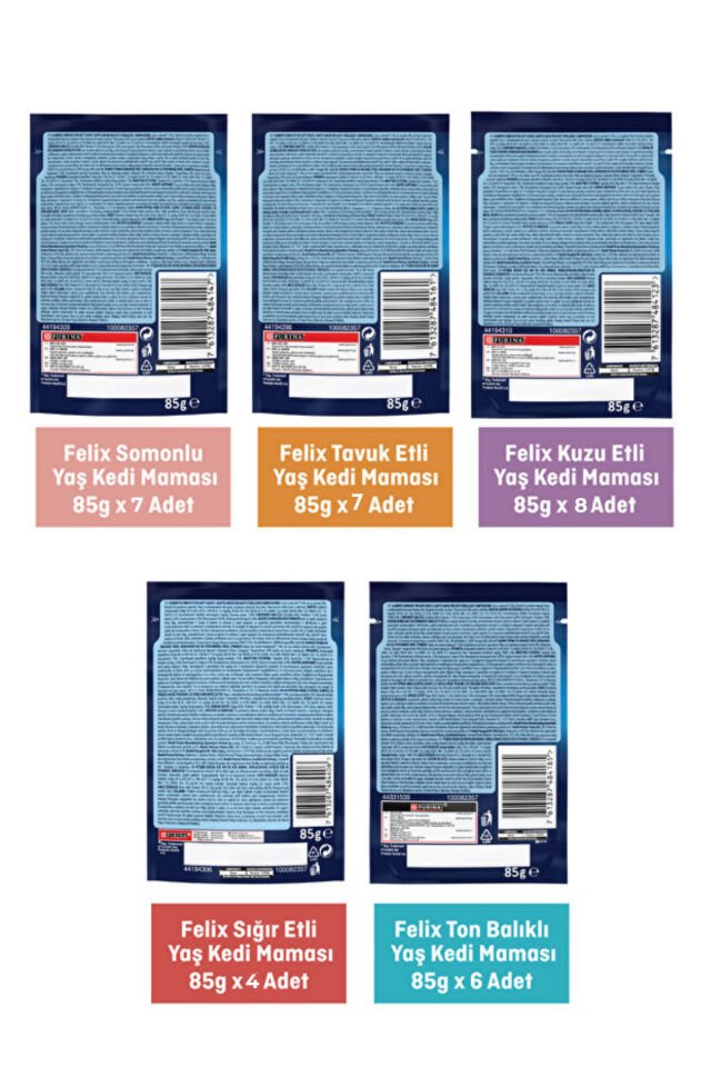 Yenilenmiş Paketi Ile 32 Adet Karışık Yaş Kedi Maması
