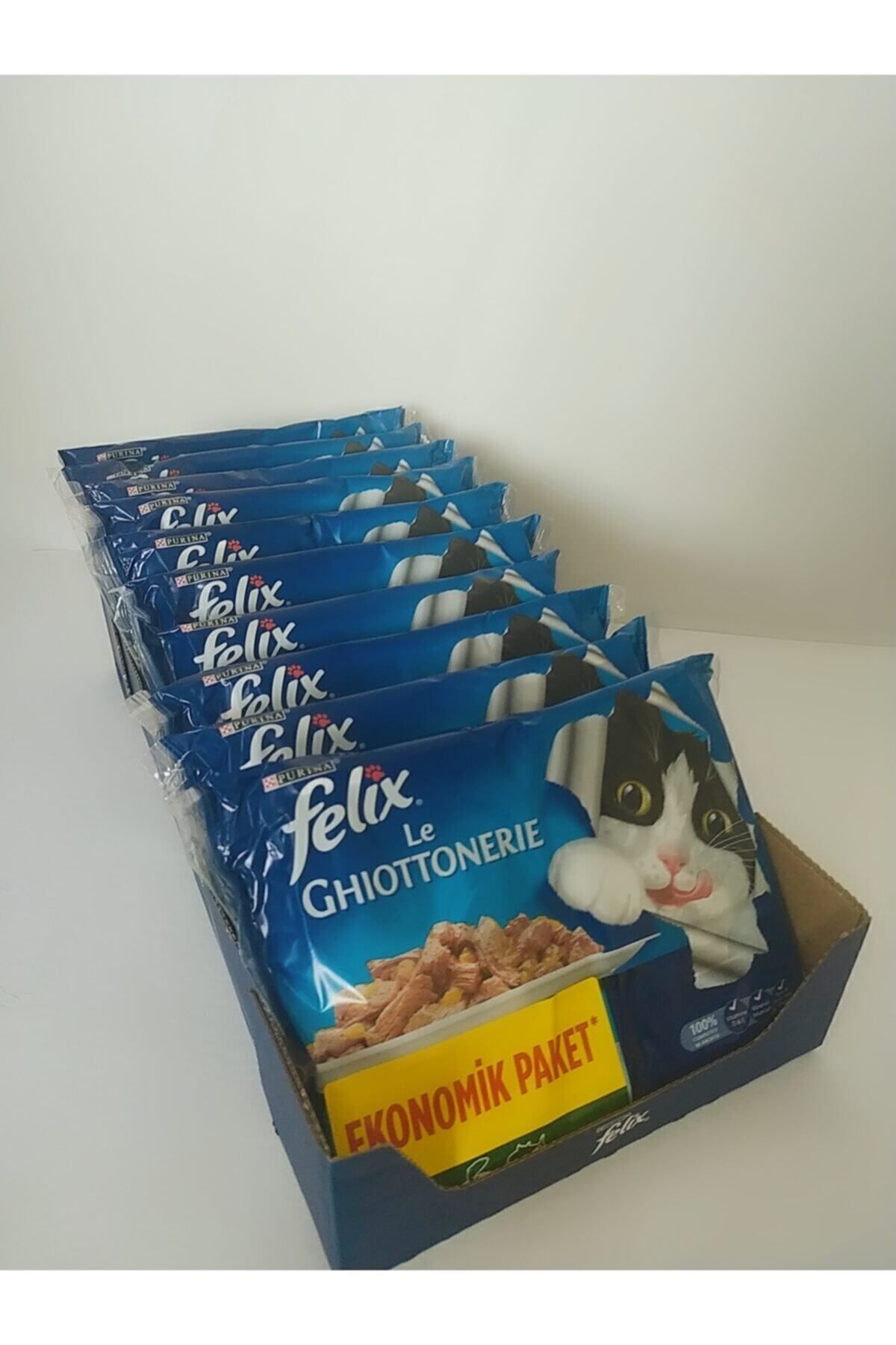 Somonlu Ton Balıklı Konserve Yetişkin Kedi Maması 12x4lü Paket Toplam 48 Adet Mama