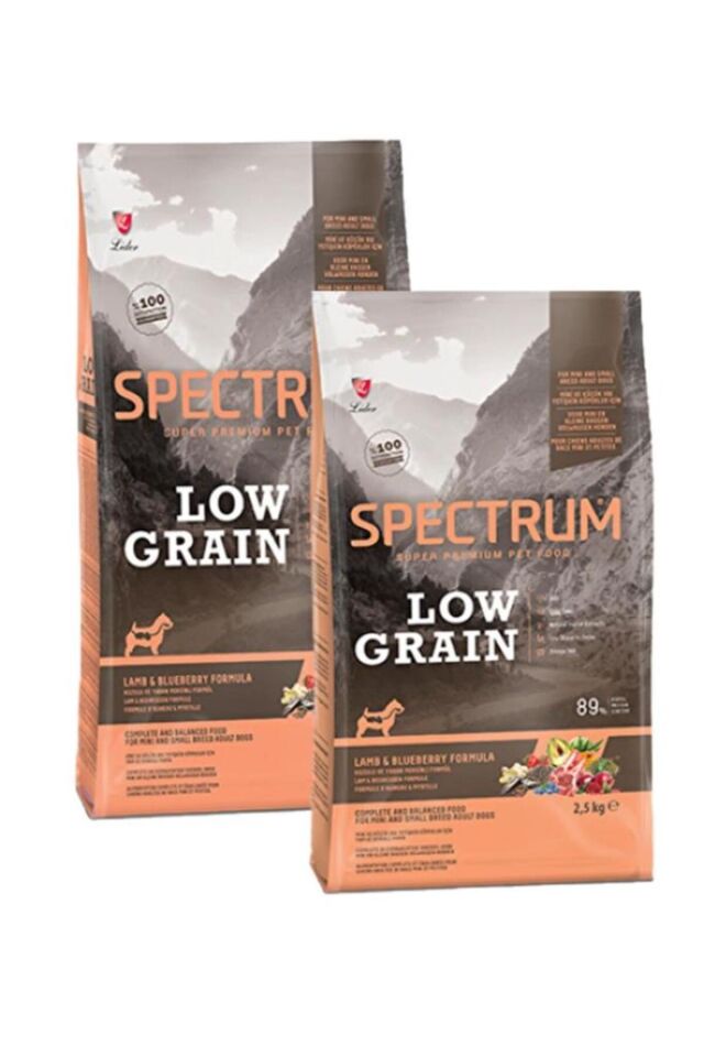 Spectrum Düşük Tahıllı Kuzulu ve Yaban Mersinli Küçük Irk Yetişkin Köpek Maması 2.5 Kg