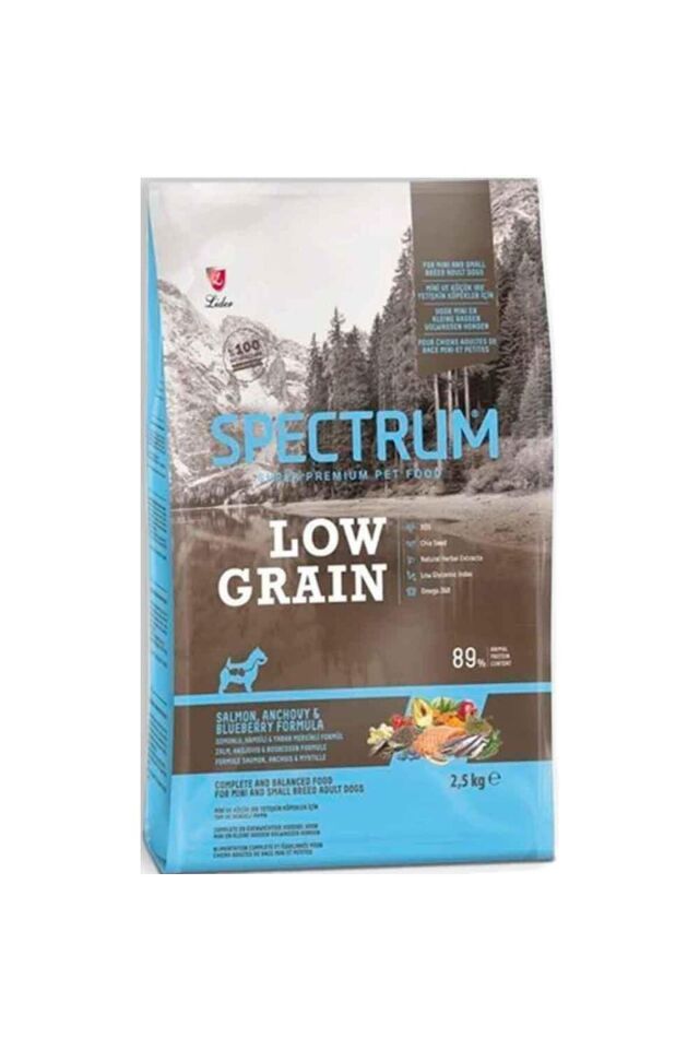 Spectrum Mini Somonlu Hamsili Yaban Mersinli Yetişkin Köpek Maması 2.5 Kg