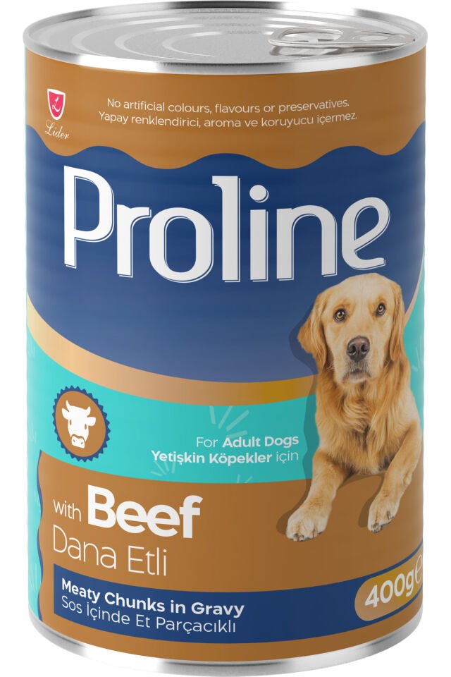 Dana Etli Sos İçinde Et Parçacıklı Köpek Konservesi 400g x 20 Adet