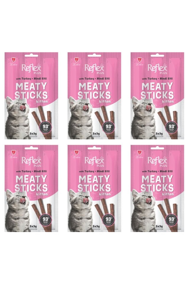 Hindili Stick Yavru Kedi Ödül Maması 3x3 Gr - 6 Paket