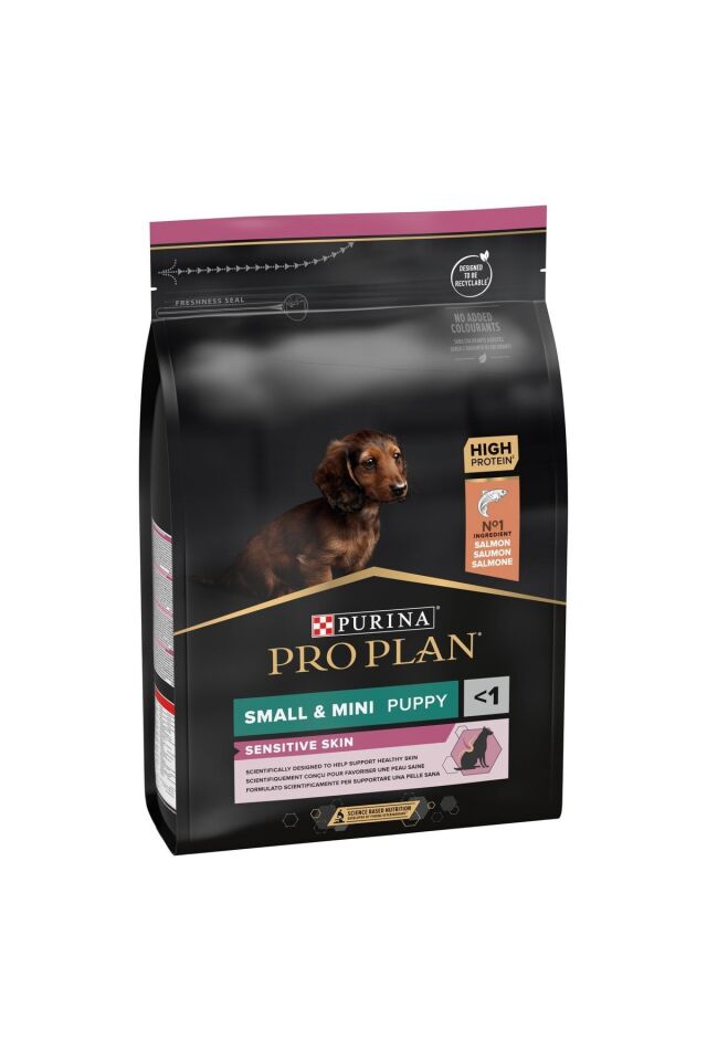 Puppy Small Mini Sensitive Skin Somonlu Küçük Irk Yavru Köpek Maması 3kg