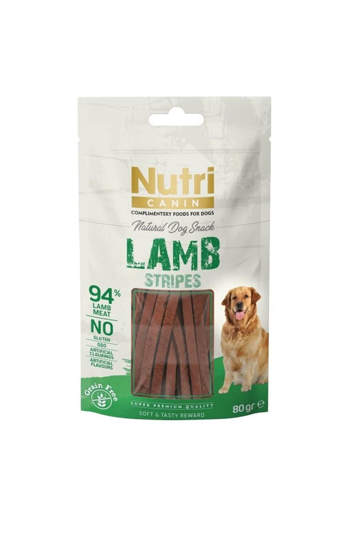 Tahılsız Kuzulu Şeritler Köpek Ödül Maması 80 Gr