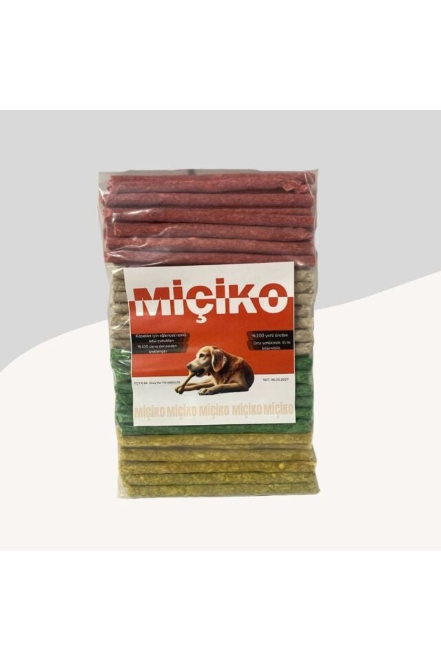 Miçiko Munchy Çubuk Köpek Ödül Kemiği 13-14 Cm 100 Lü Paket
