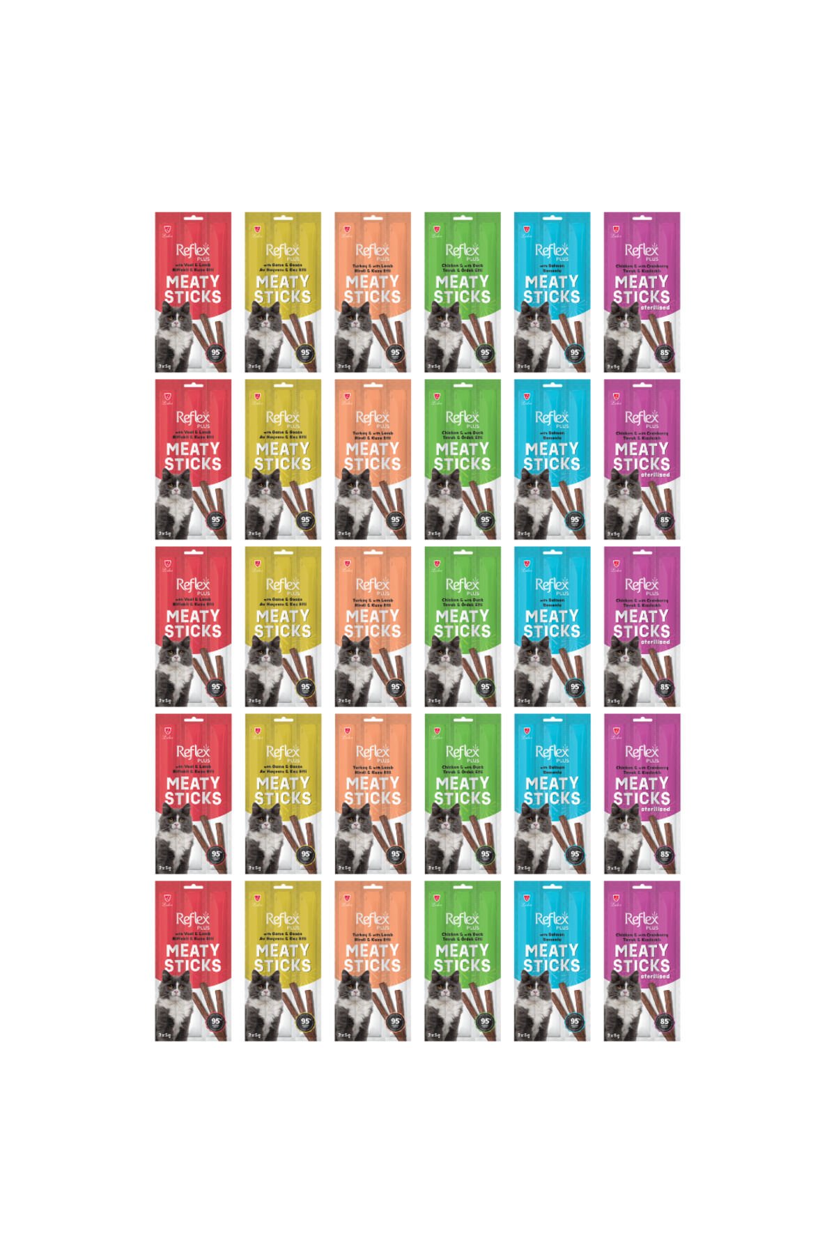 Reflex Sticks Kedi Kedi Ödülü Karma Paket 3lüx30 Paket